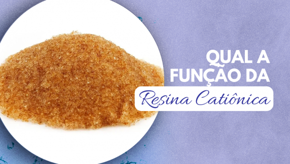 Qual a função da resina catiônica?