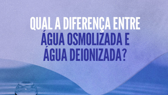 Qual a diferença entre água osmolizada e água deionizada?