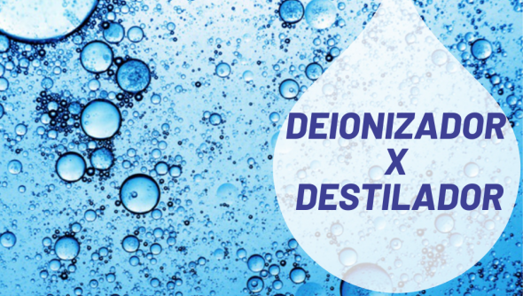 Qual é a diferença entre destilador e deionizador?